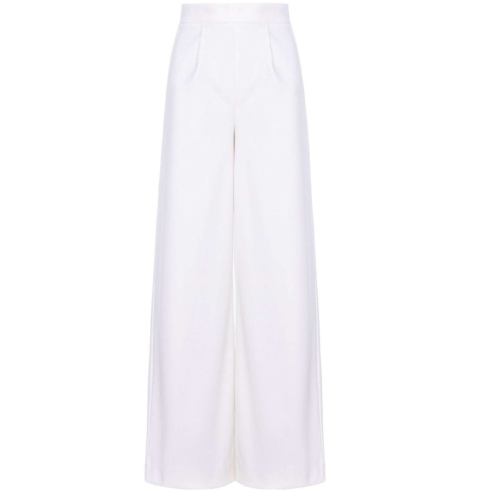 White Wide Leg Trousers