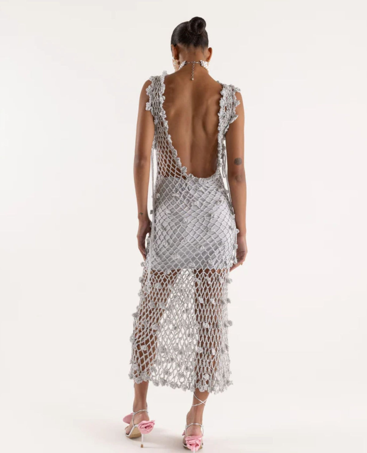 ANDREEVA - Vanilla White Midi Dress, buy at DOORS NYC