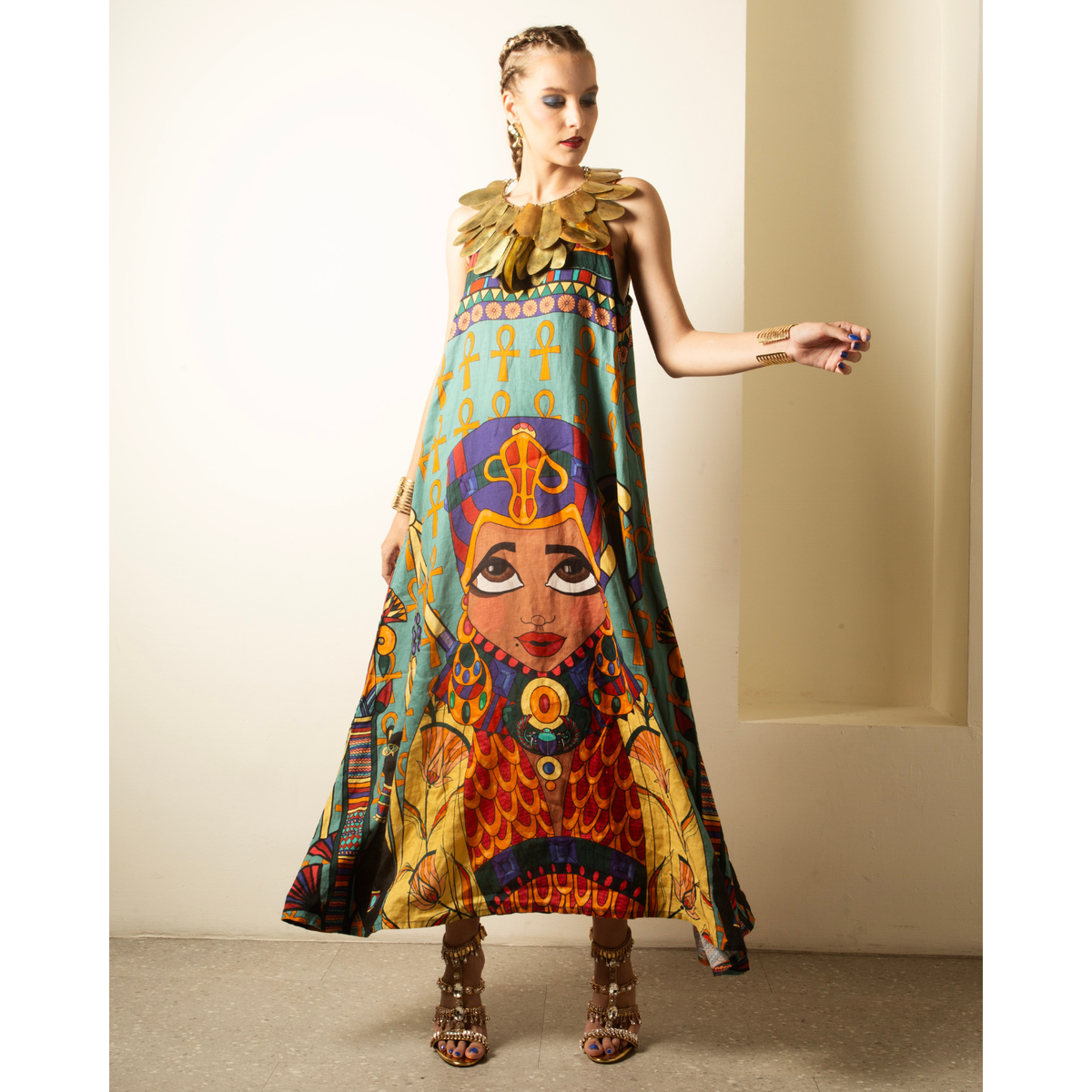 Flowing Sleeveless Maxi Dress
