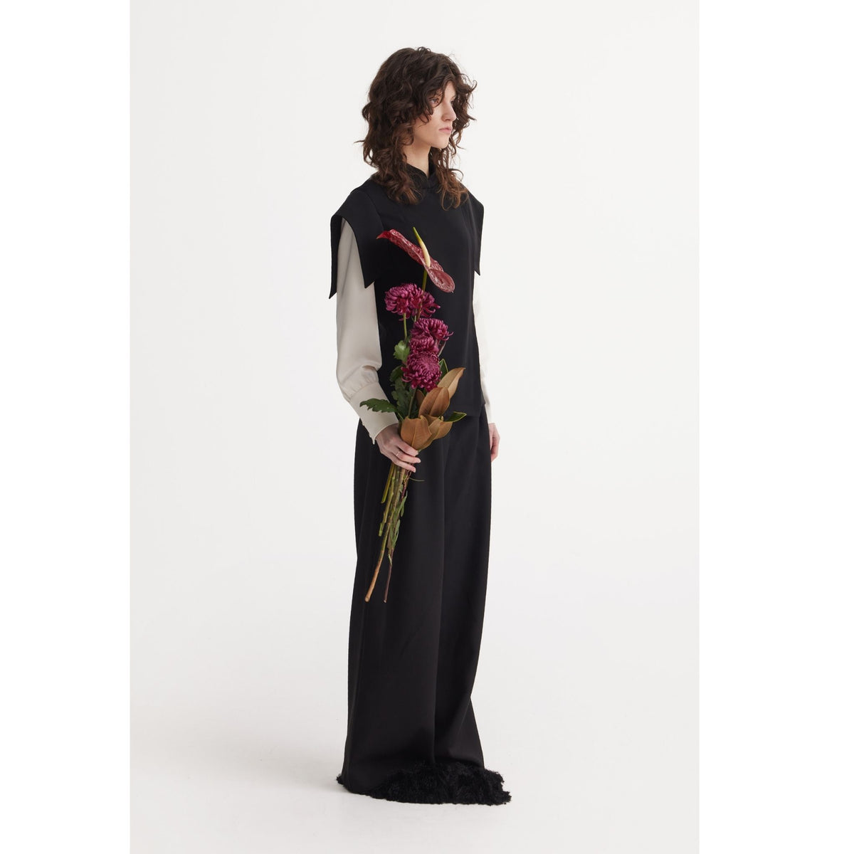 Formal Wide Leg Palazzo Trousers | Black