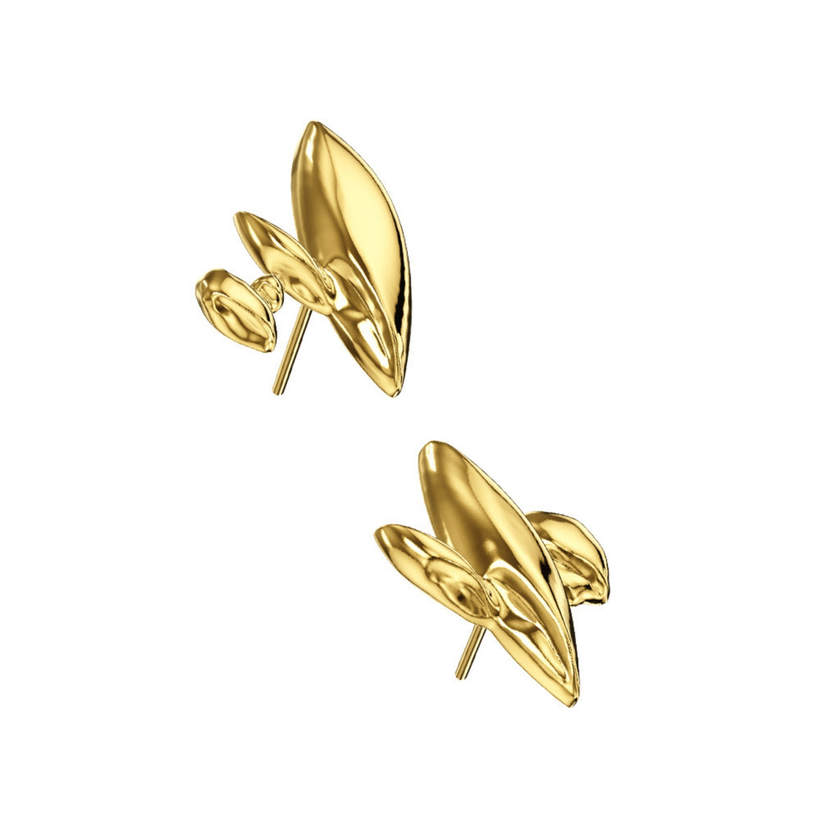 ZHUO - Chaos Studs Gold, buy at DOORS NYC