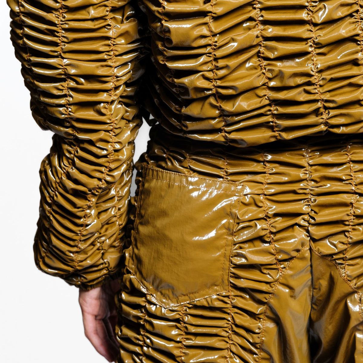 OTKUTYR - Y2K Bagys Pants | Tan, buy at DOORS NYC