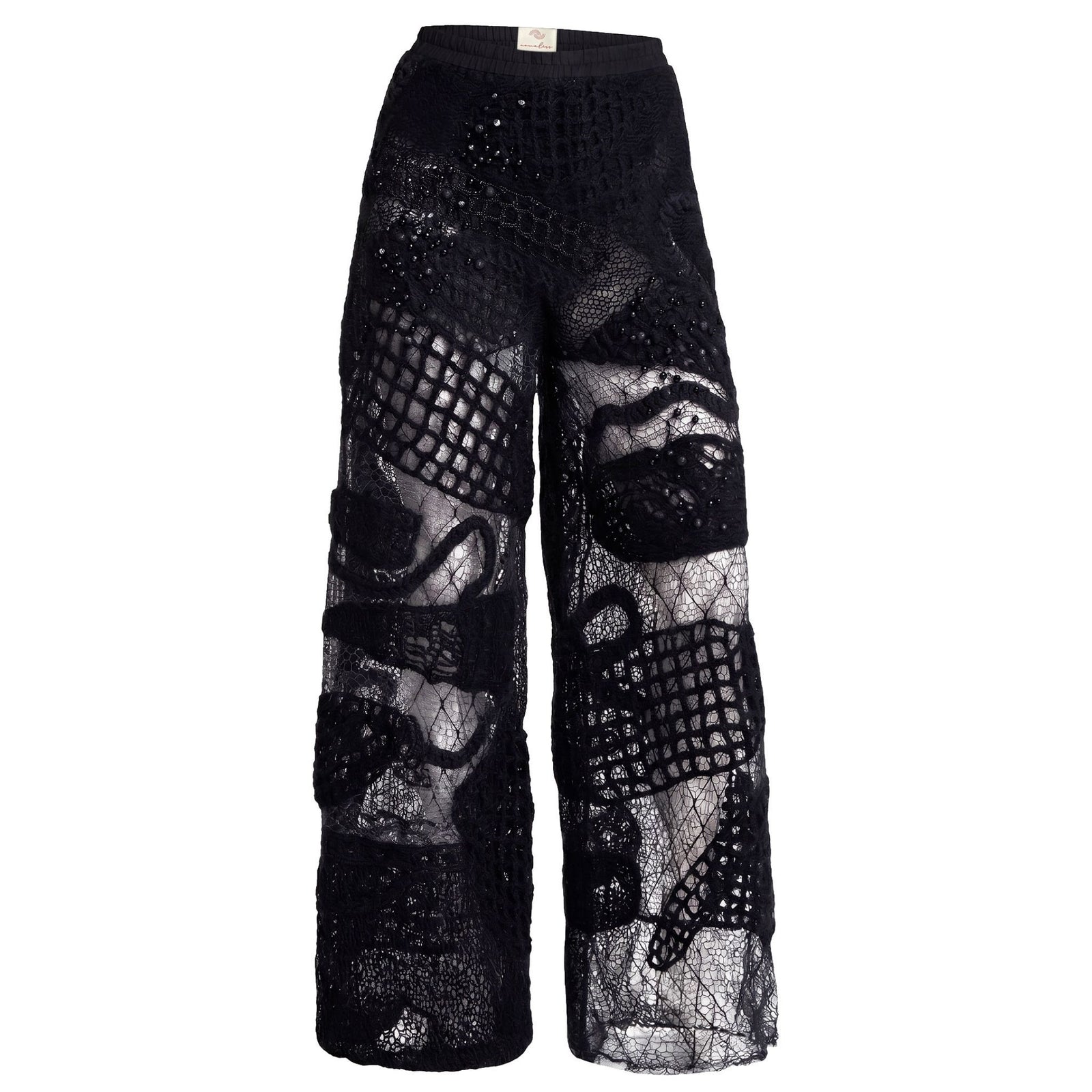 Nocturne Tide Tulle Pants in Black