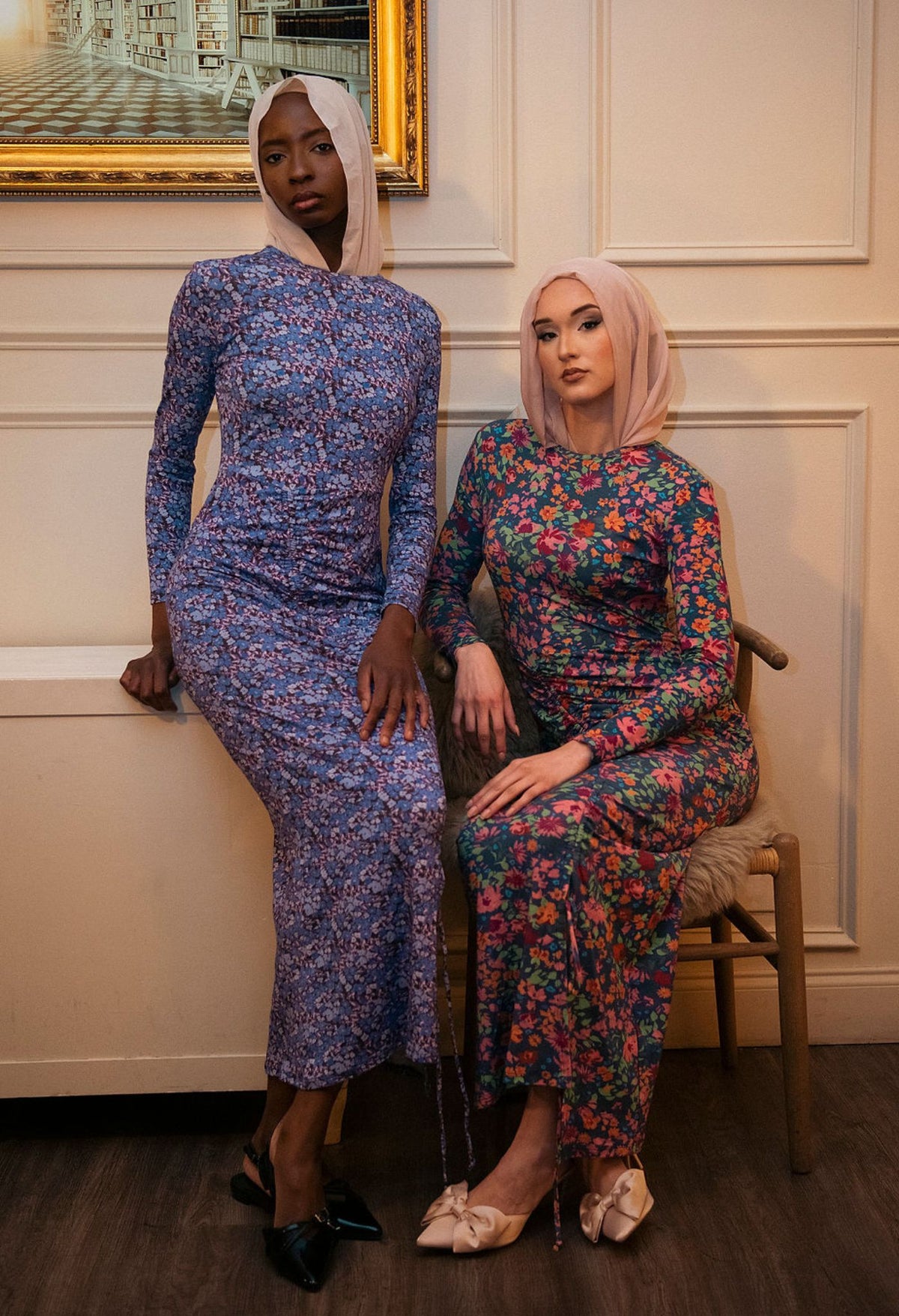 CITIZENS OF THE WORLD - Long Sleeve Maxi Bodycon Dress PR Sample at DOORS NYC PR showroom