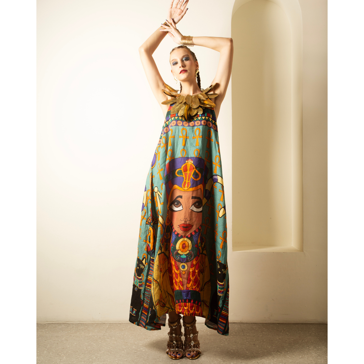 Flowing Sleeveless Maxi Dress