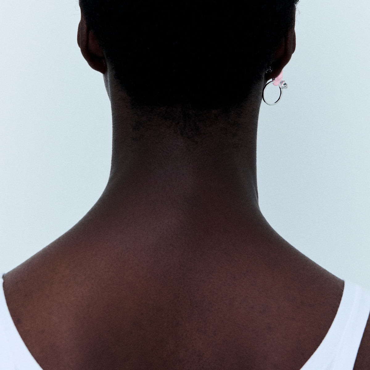 Pink Gum &amp; Ring Single Veruca Earring