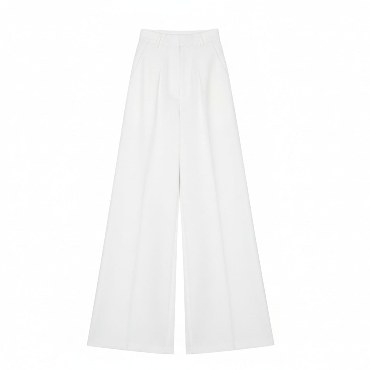 Flared Trousers | White