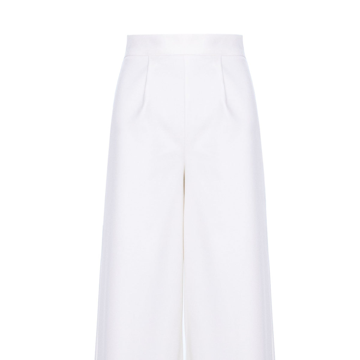 White Wide Leg Trousers