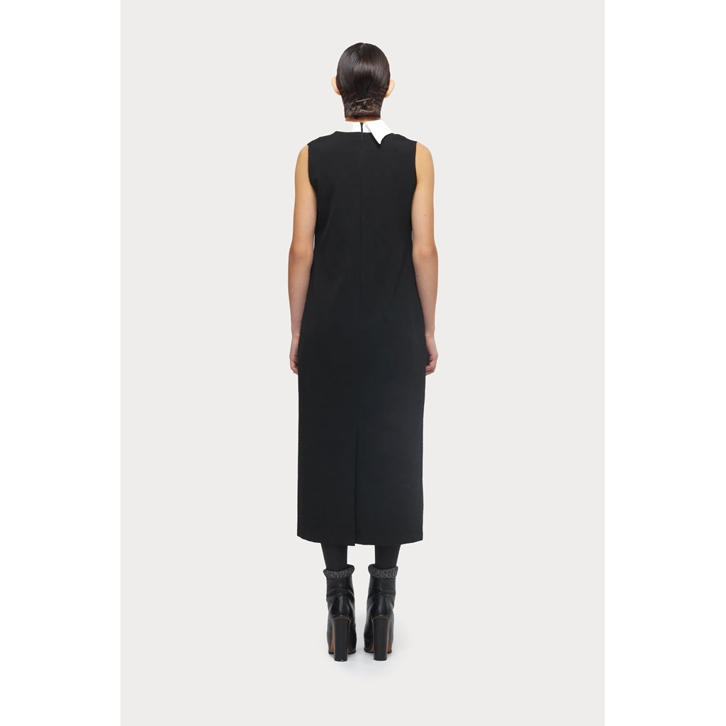JULIA ALLERT - Chic Midi Dress With Unique Collar, buy at DOORS NYC