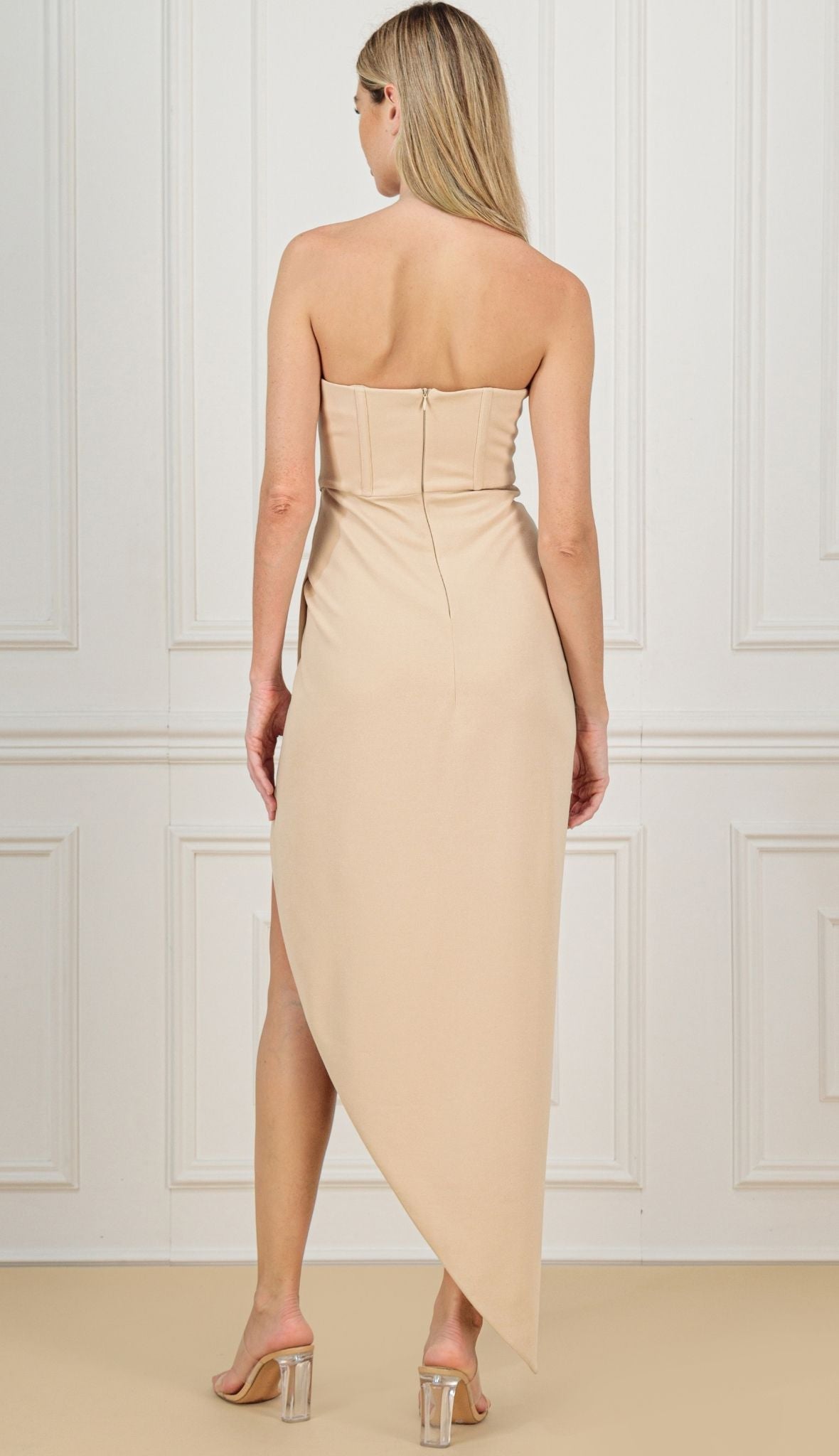 KAIANE DESIGNS - Allure Bodice Dress | Beige at DOORS NYC