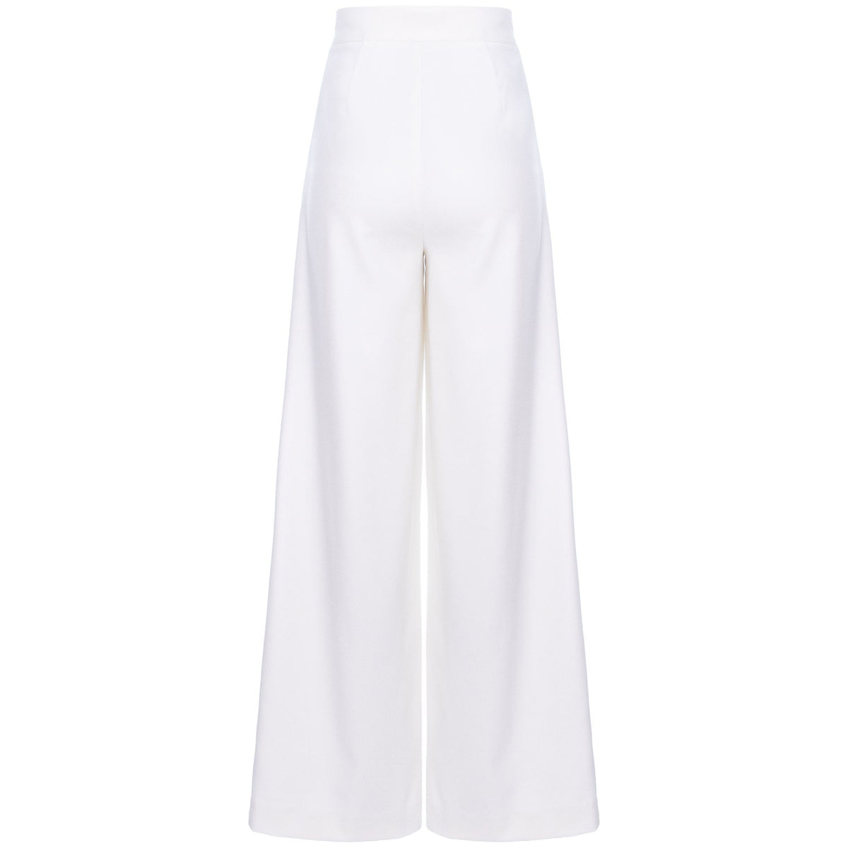 White Wide Leg Trousers