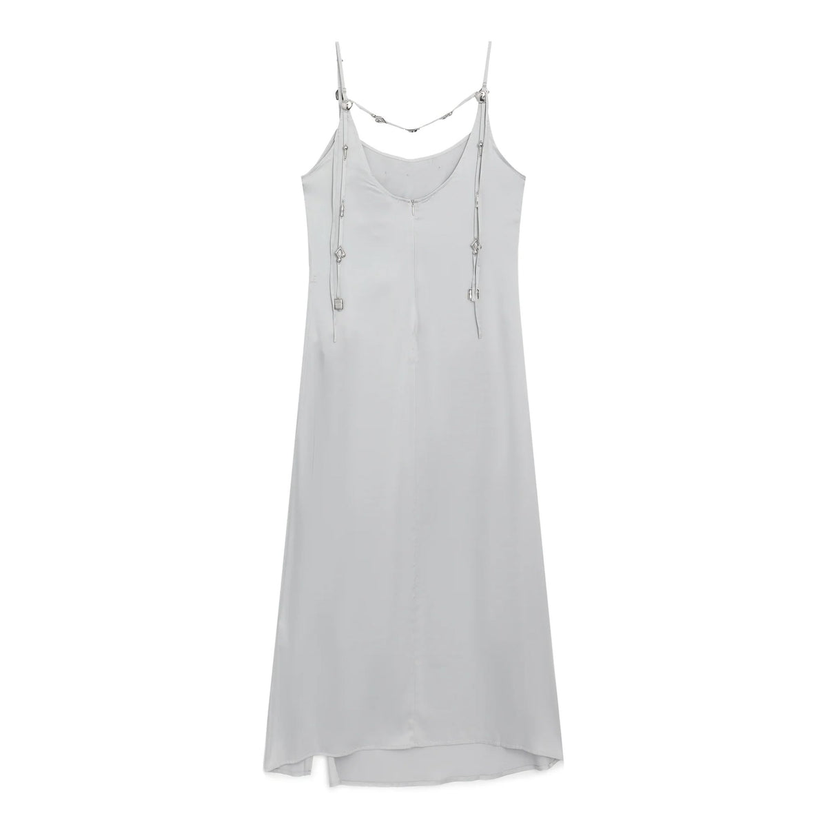 PRIVATE POLICY - Silver Charm Slip Dress at DOORS NYC