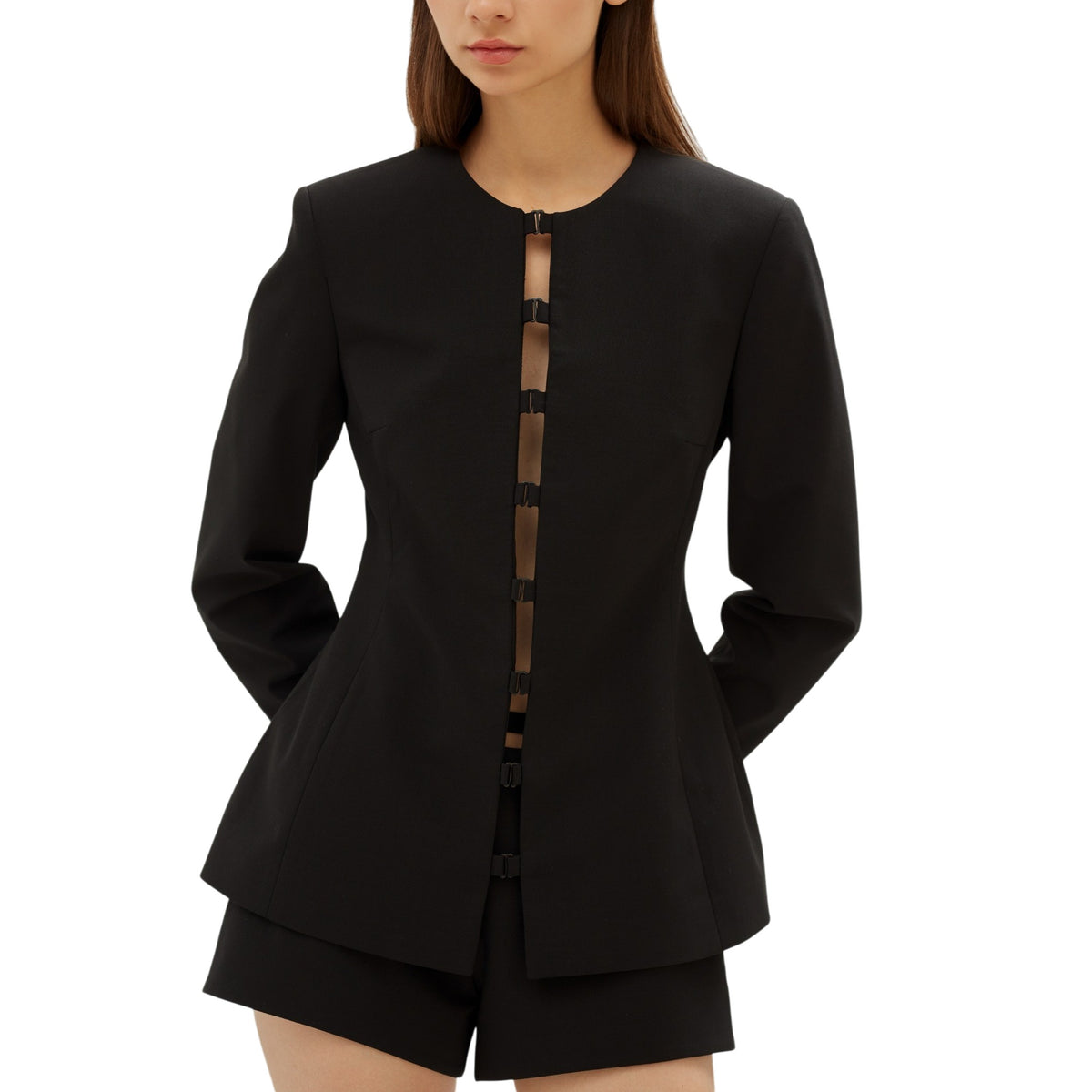 Black Hook Line Jacket