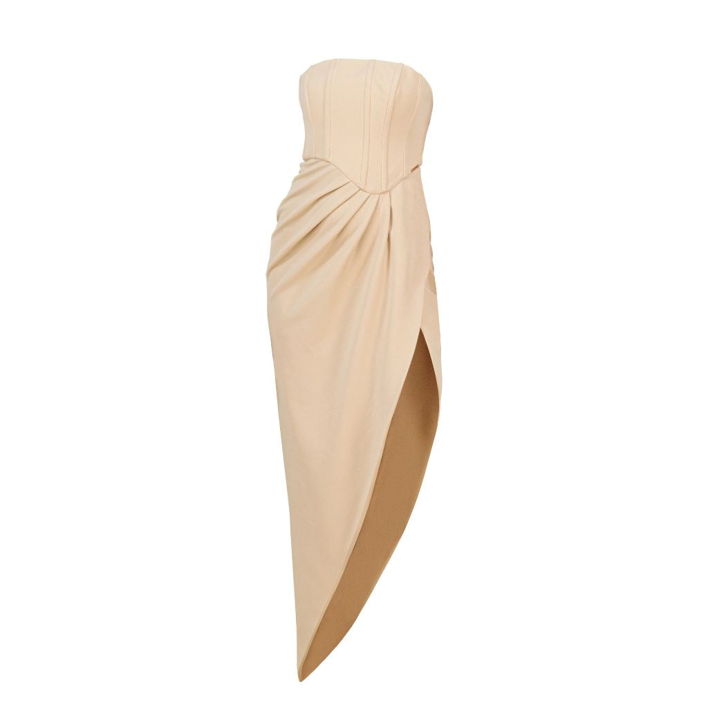 KAIANE DESIGNS - Allure Bodice Dress | Beige at DOORS NYC
