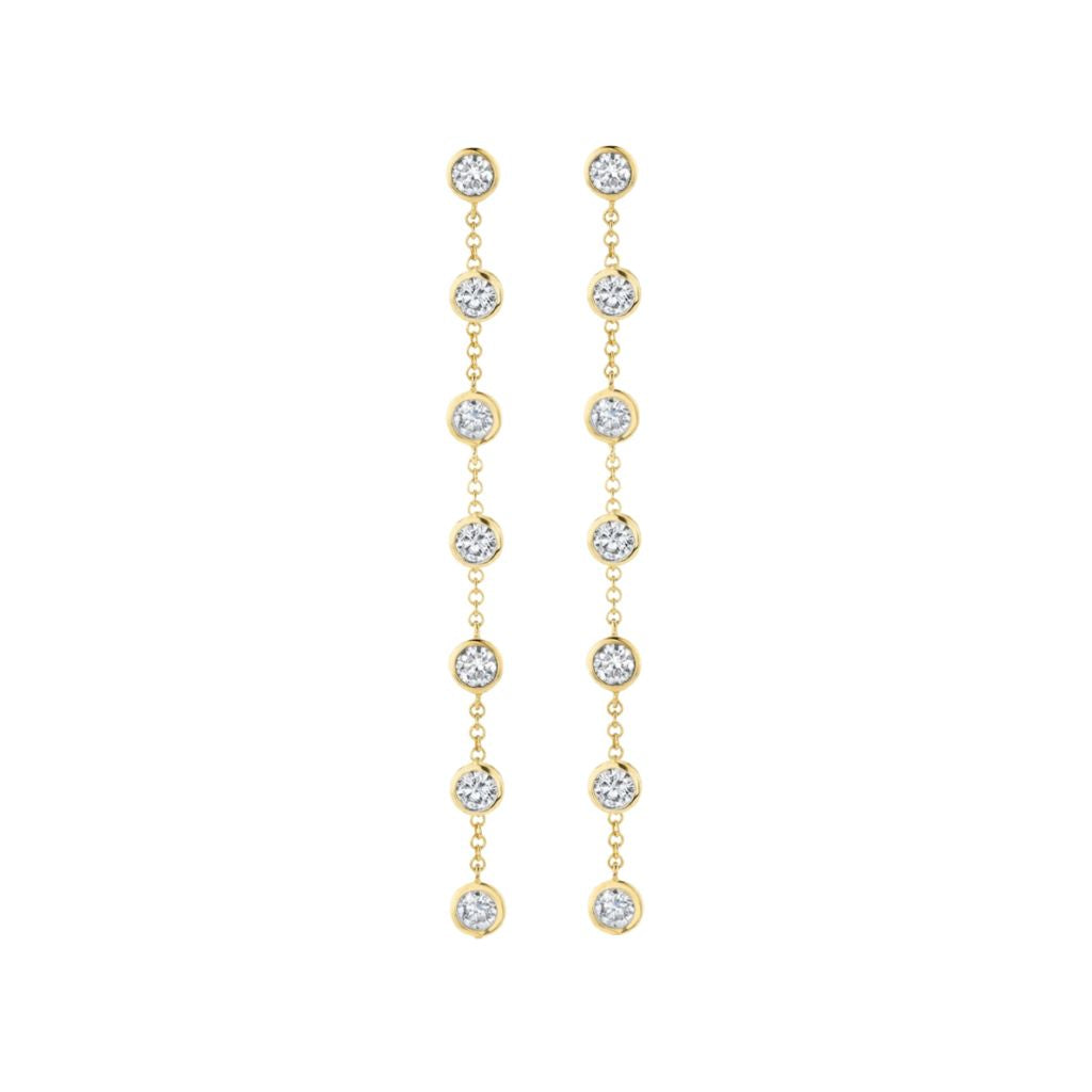 NUS - Bezel Drop Earrings, buy at DOORS NYC