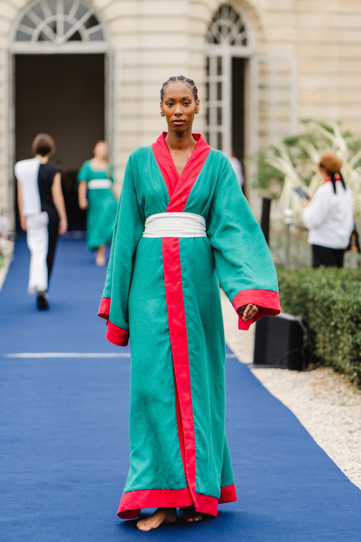 DIVINE HARMONIE - Emerald Earth Kimono, buy at DOORS NYC