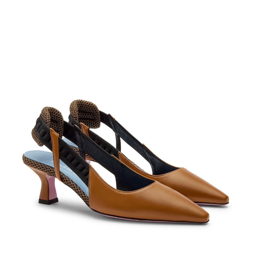 BENEDETTA BOROLI - Tea Slingback Hazelnut PR Sample at DOORS NYC PR showroom