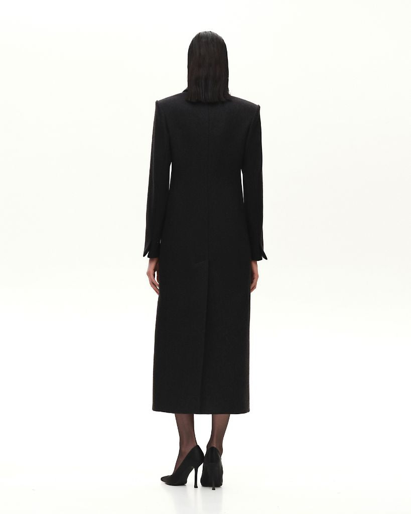 KRIS MARAN - Wool Coat with Gold Accents buy at DOORS NYC