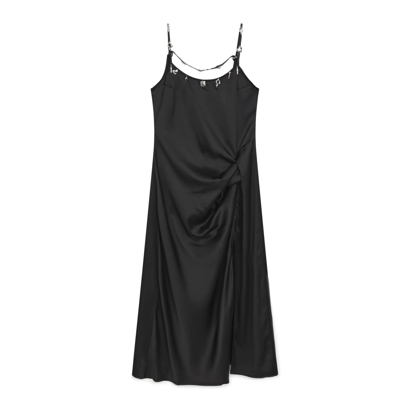 PRIVATE POLICY - Silver Charm Slip Dress at DOORS NYC