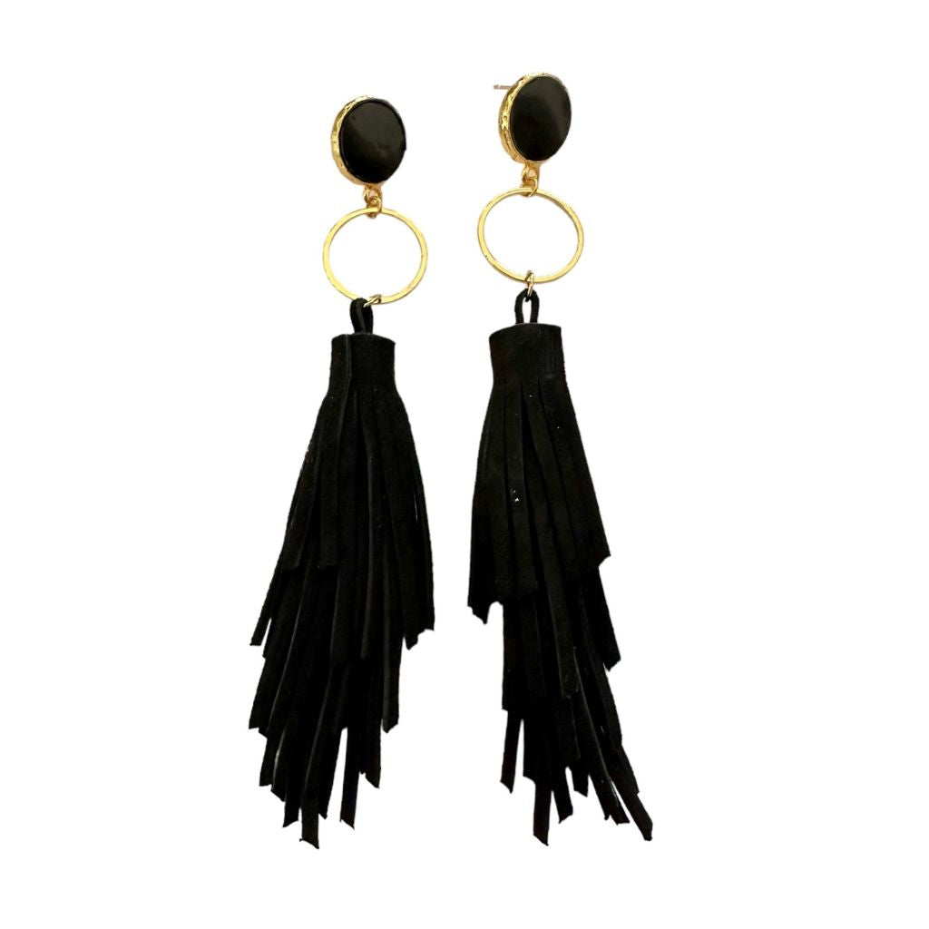 ANNE X JOSEPH - Daisy Earrings - Black, buy at DOORS NYC