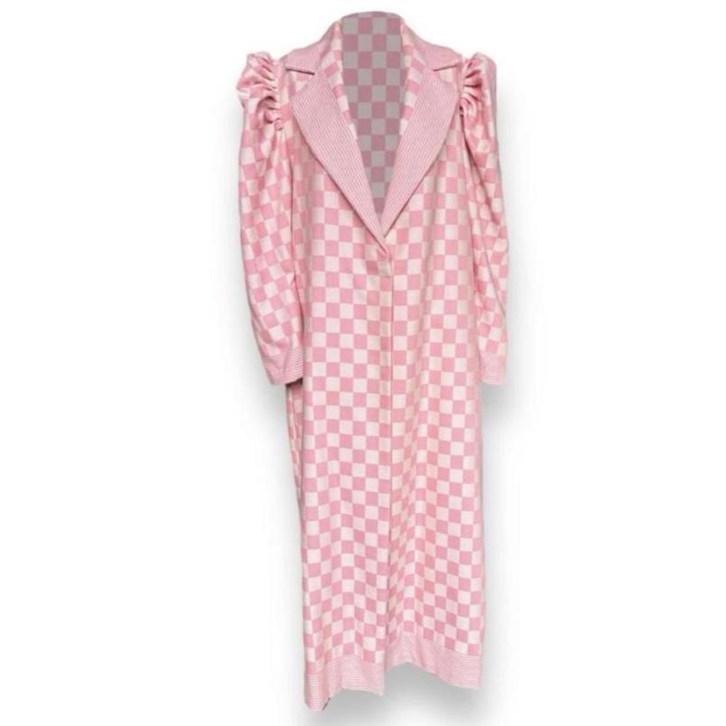 STUDIO WUNDERBAR - Teatowel Coat Pinky PR Sample at DOORS NYC PR showroom