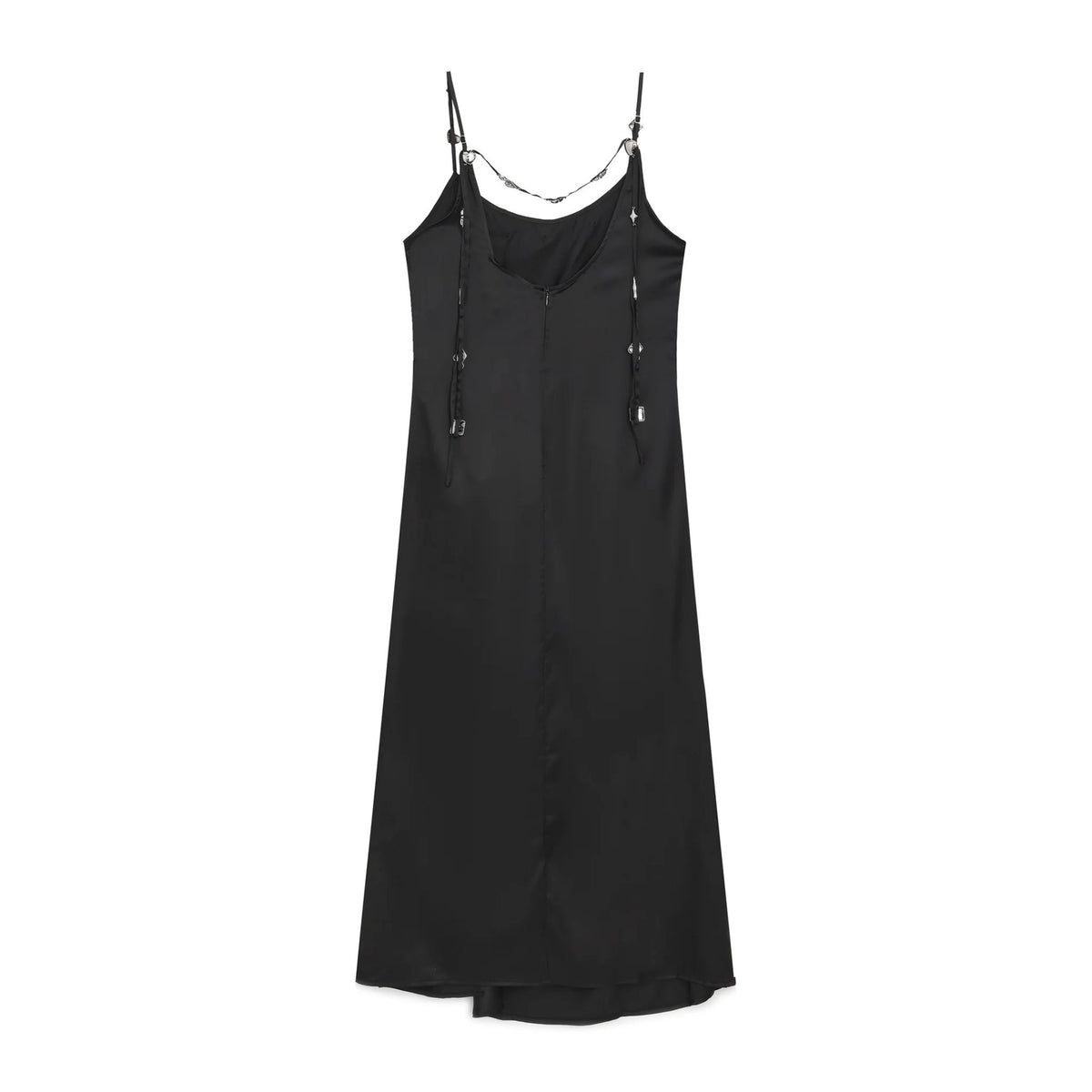 PRIVATE POLICY - Silver Charm Slip Dress at DOORS NYC