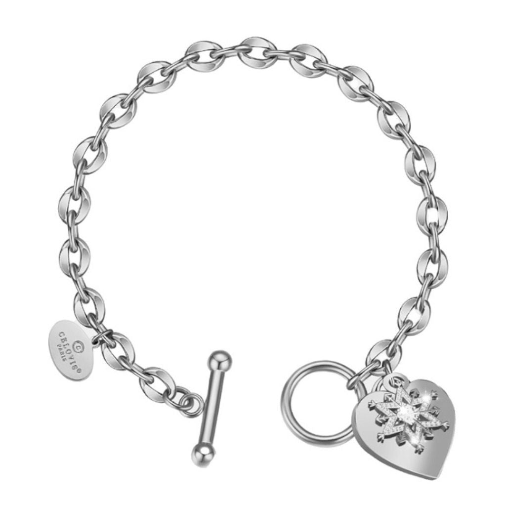 CELOVIS -  La Devotion Pendant  Toggle Clasp Bracelet | Silver, buy at DOORS NYC