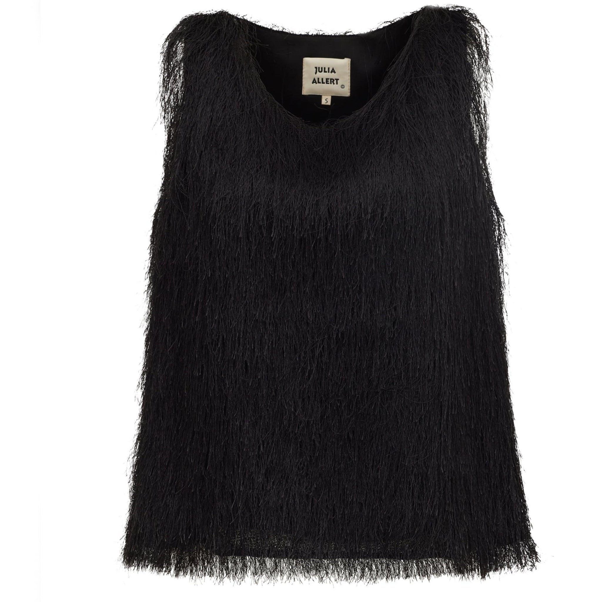 JULIA ALLERT - Fringe Sleeveless Top – Black | DOORS NYC