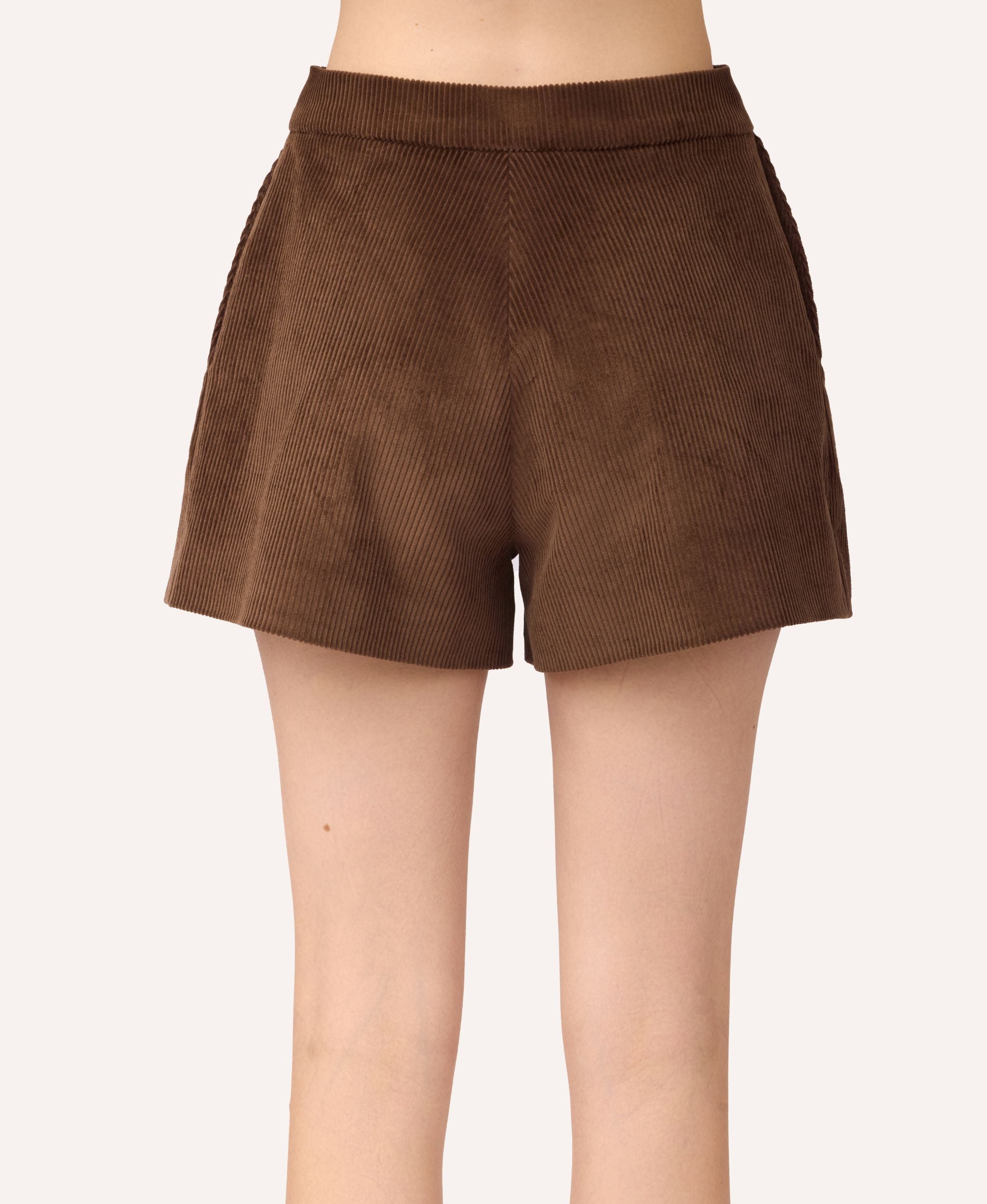 SOTROPA - BVelvet Shorts | Brown, buy at DOORS NYC