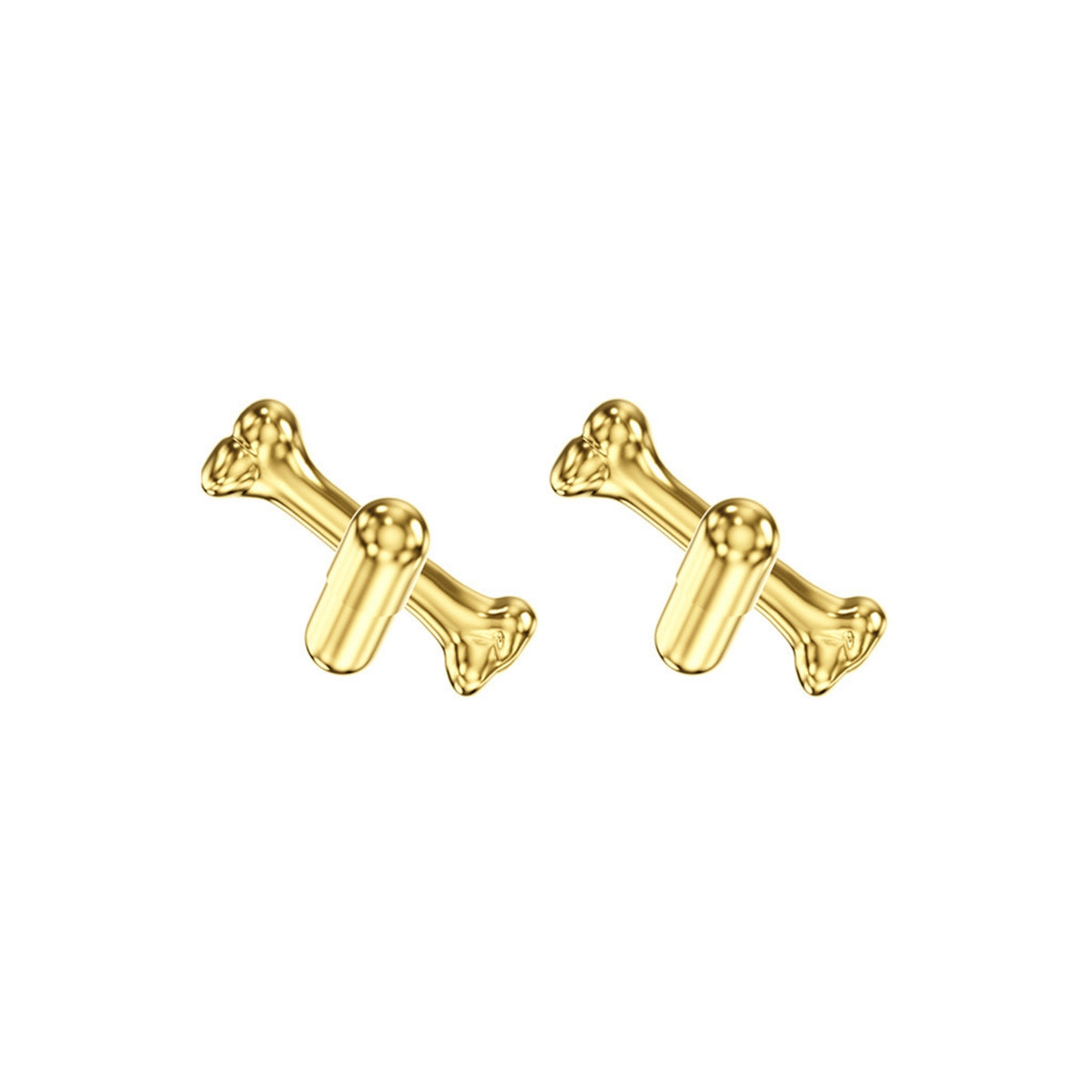 ZHUO - Pill Or Real Studs Gold, buy at DOORS NYC
