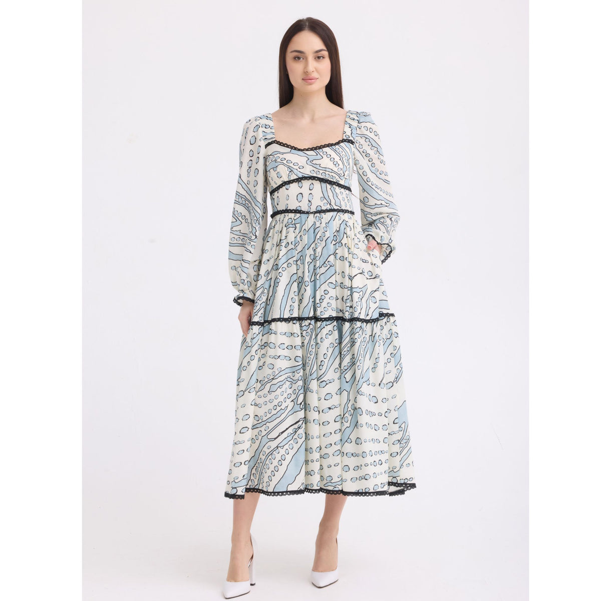 Long Sleeve Octavia Print Dress