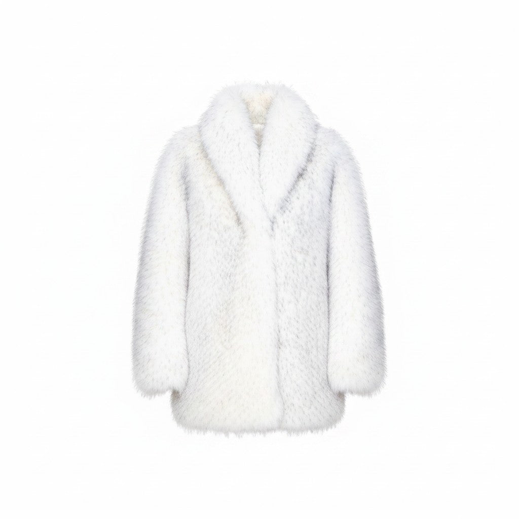 BASSIA - Elsa Fox Faux Fur Coat, buy at DOORS NYC