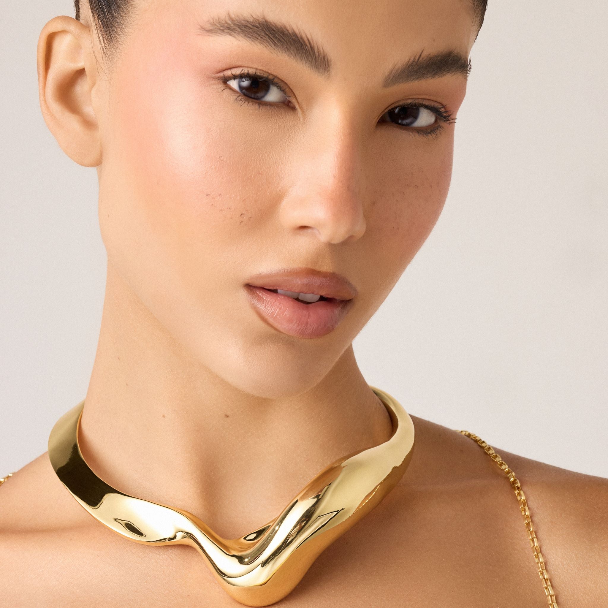 Gold Vento Choker - Duna Collection