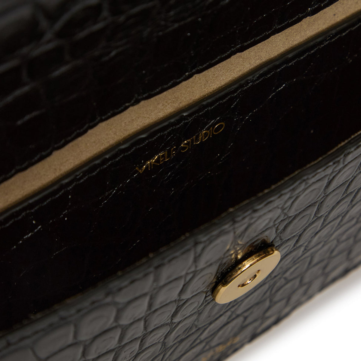 Opera Croco Clutch | Black