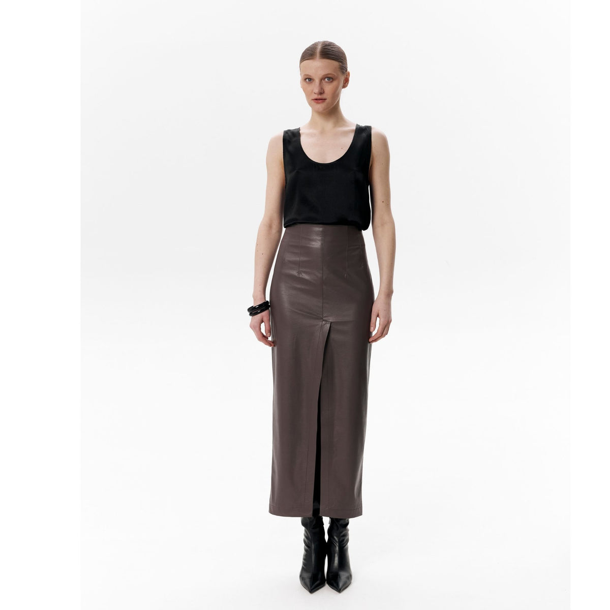 Brown AGENDA Skirt