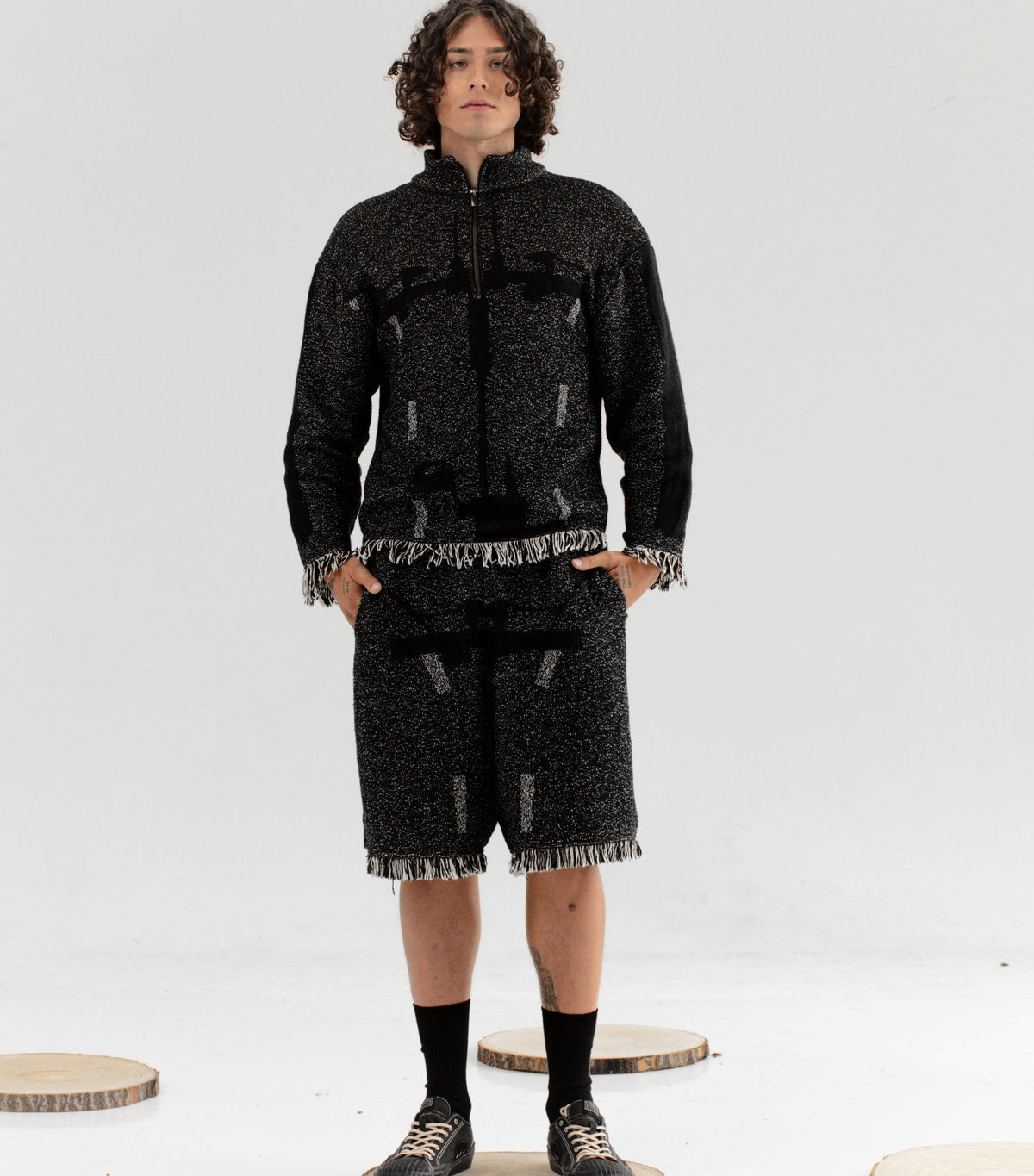 CLARA SON -Reminiscence Tapestry Shorts  , buy at DOORS NYC