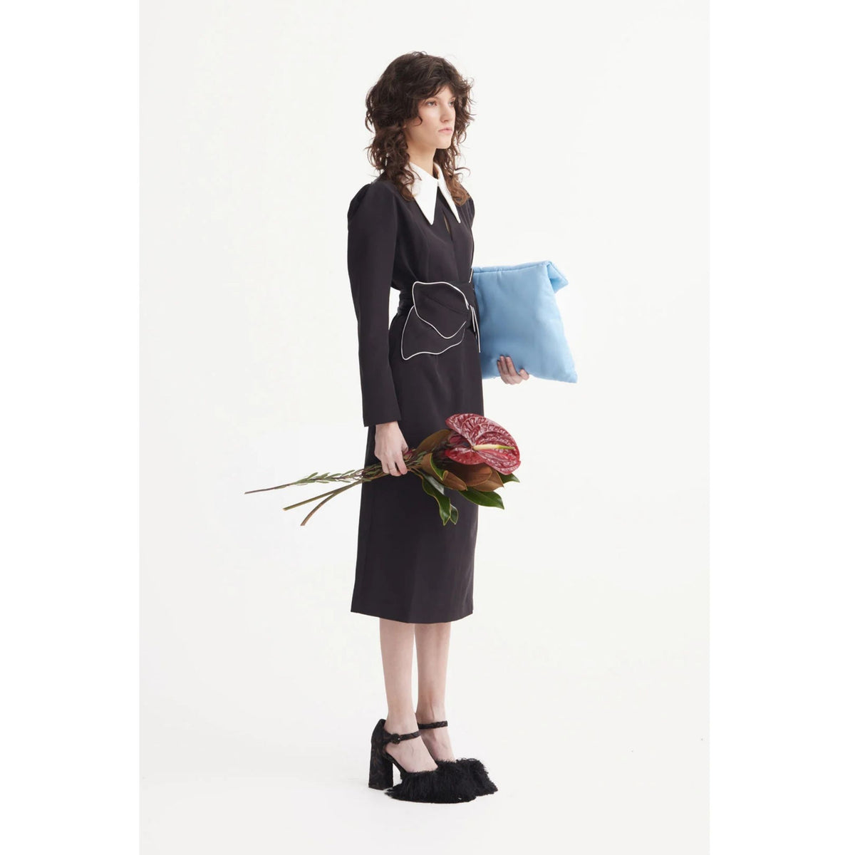 Formal Midi Dress | Black