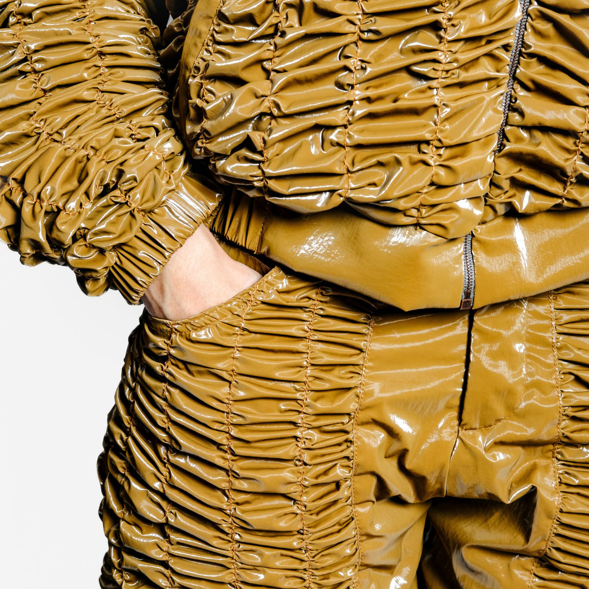 OTKUTYR - Y2K Bagys Pants | Tan, buy at DOORS NYC