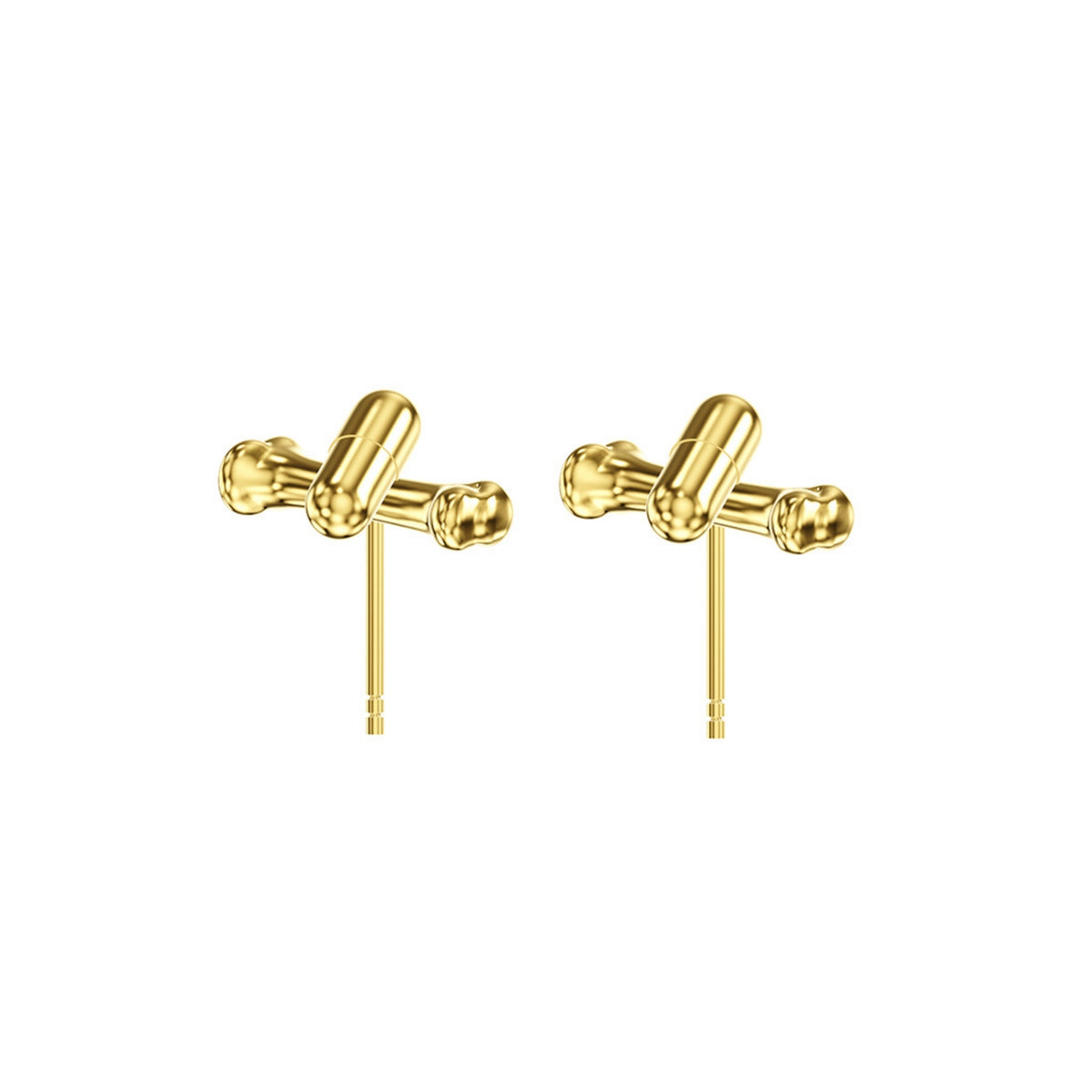 ZHUO - Pill Or Real Studs Gold, buy at DOORS NYC