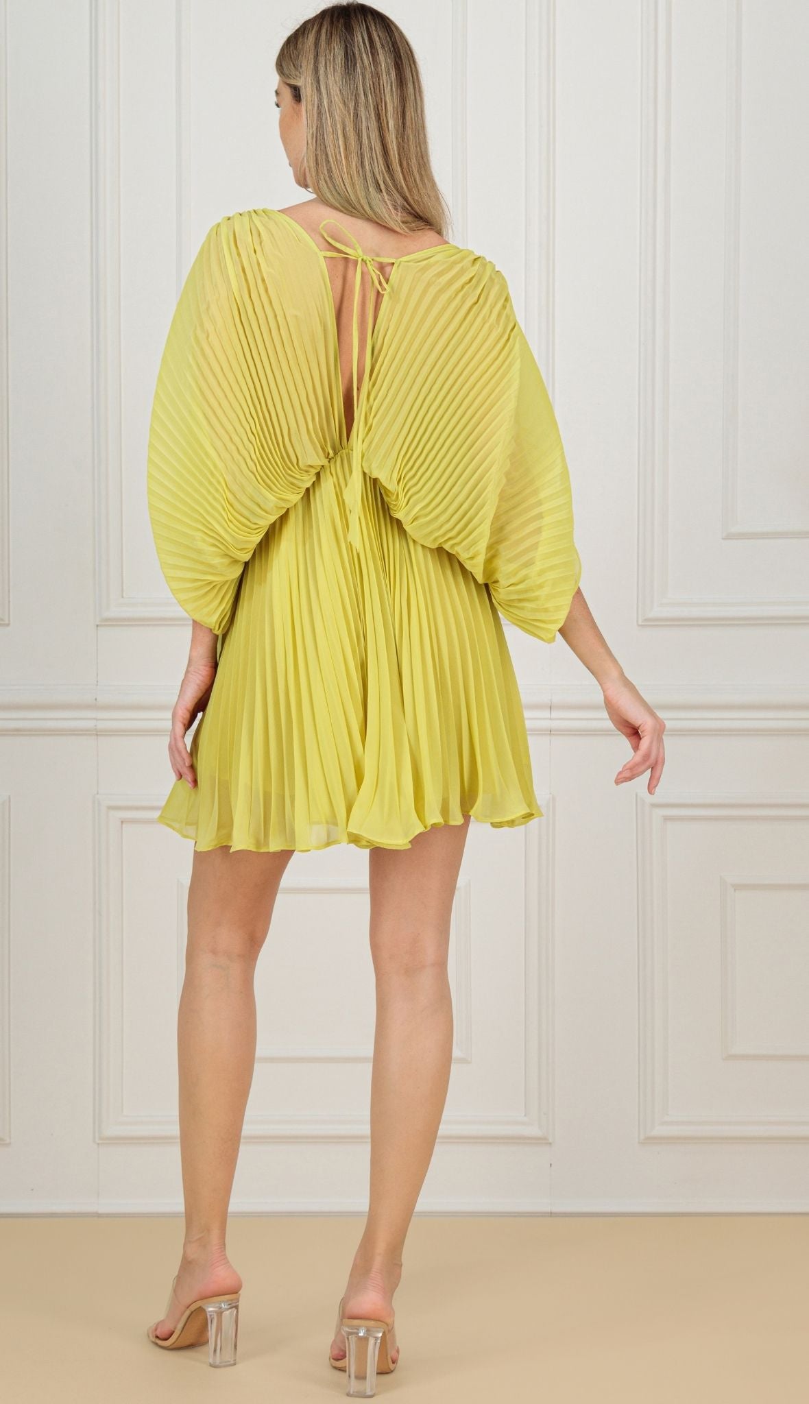 KAIANE DESIGNS - Butterfly Mini Dress | Yellow at DOORS NYC