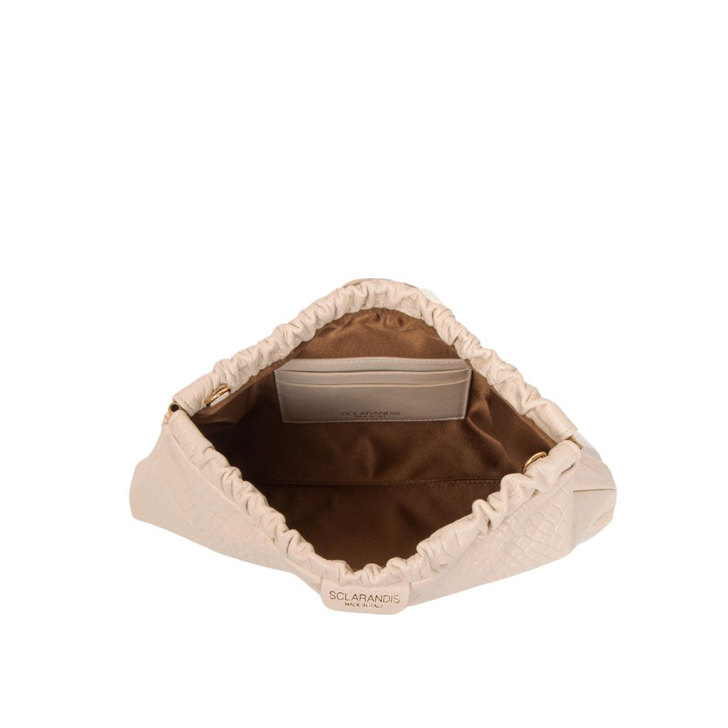 SCLARANDIS - Woven Leather Clutch Bag, buy at DOORS NYC