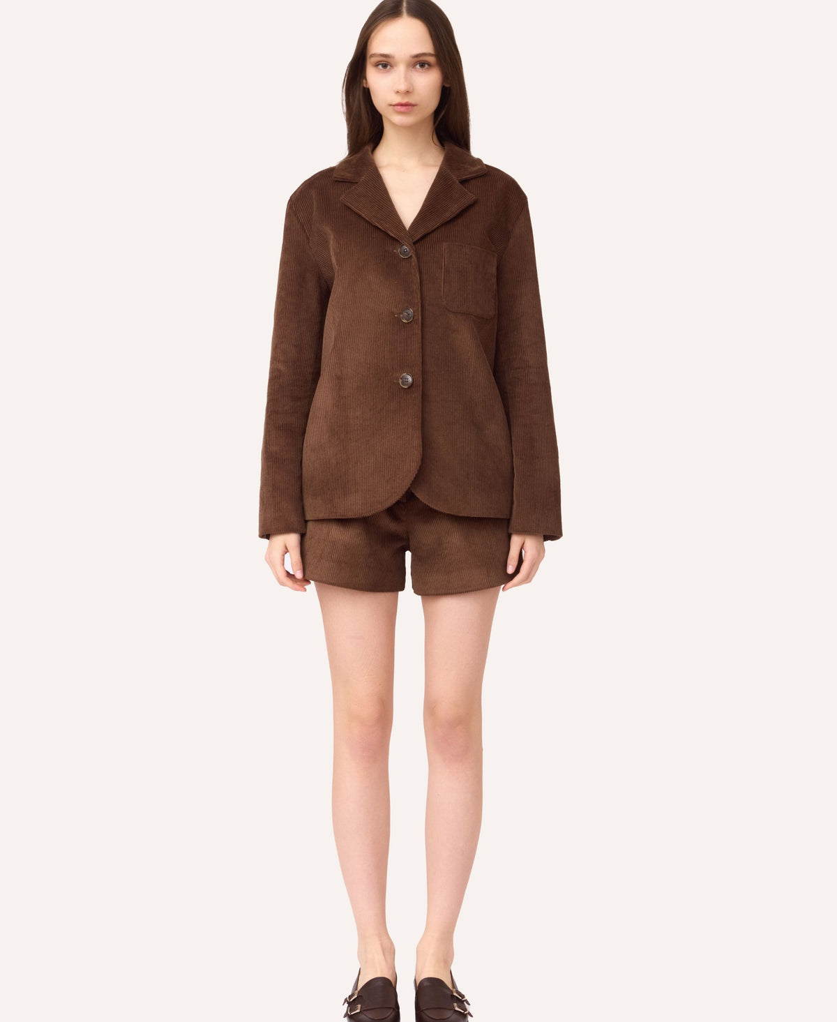 SOTROPA - Velvet Blazer | Browny, buy at DOORS NYC