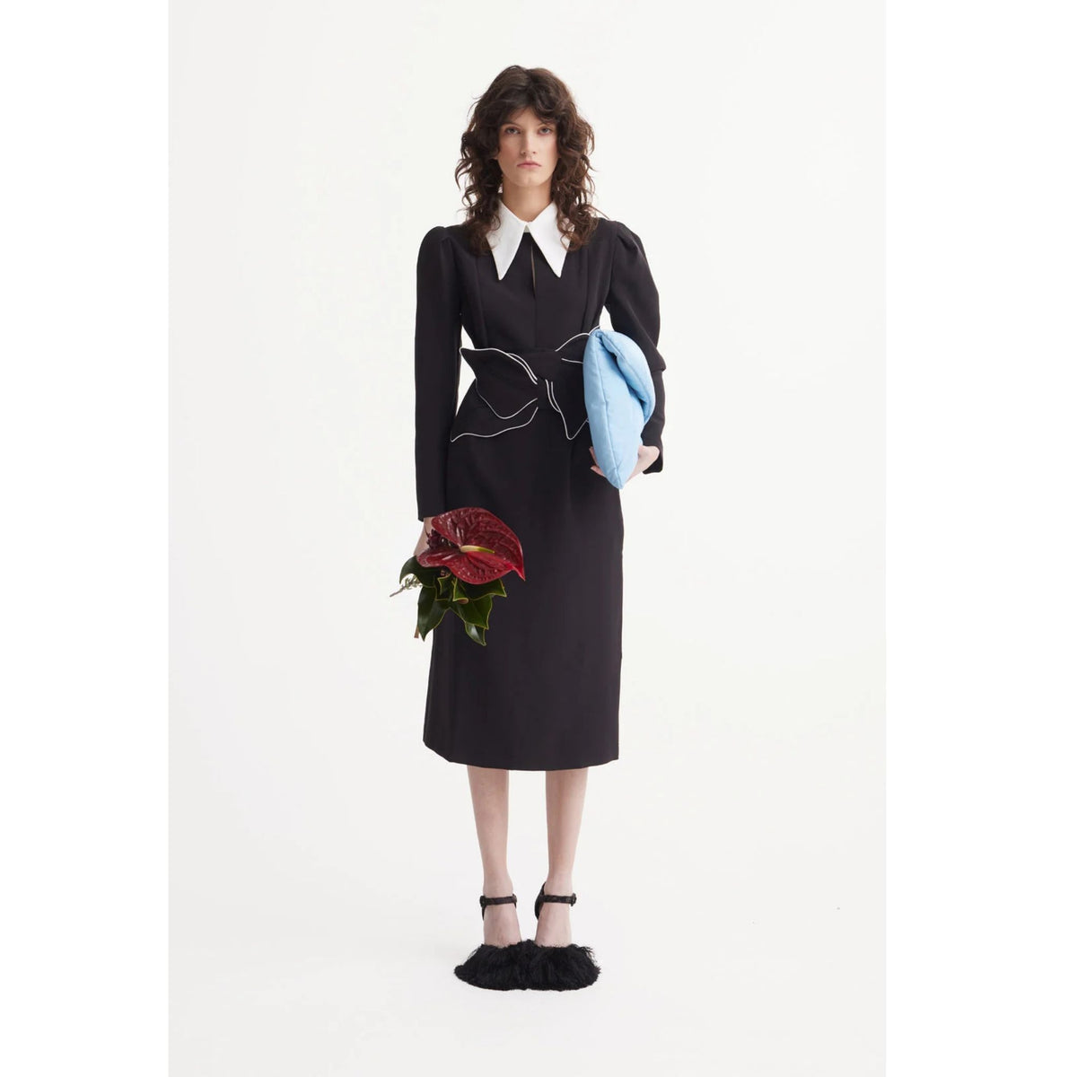 Formal Midi Dress | Black