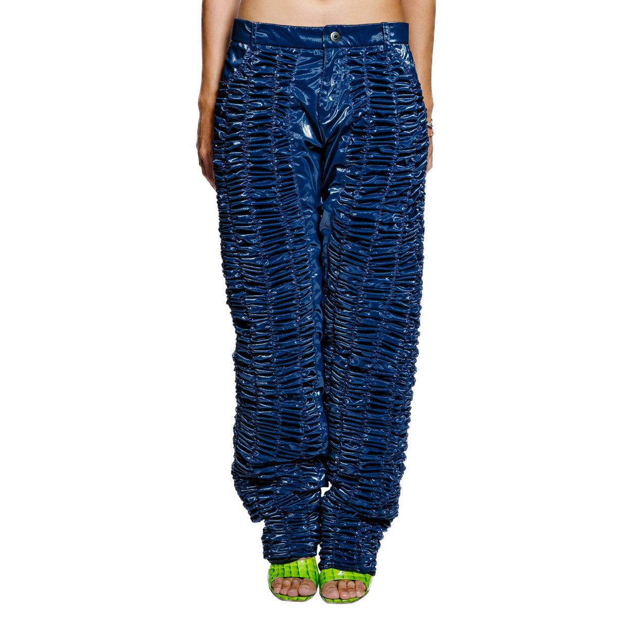 OTKUTYR - Y2K Bagys Pants | Navy, buy at DOORS NYC