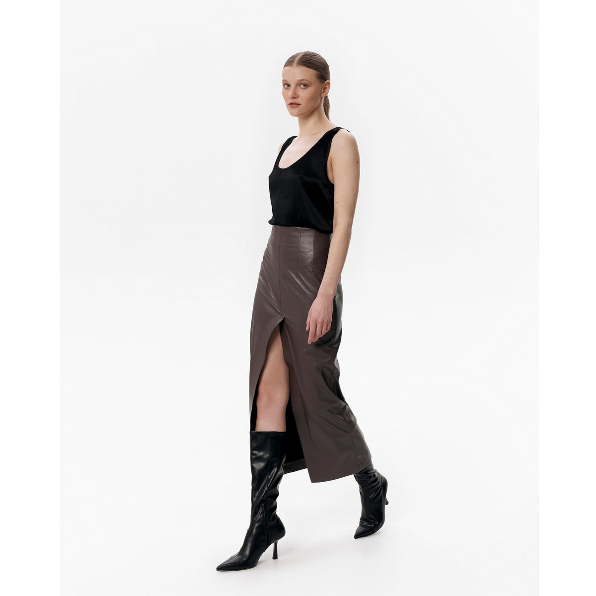Brown AGENDA Skirt