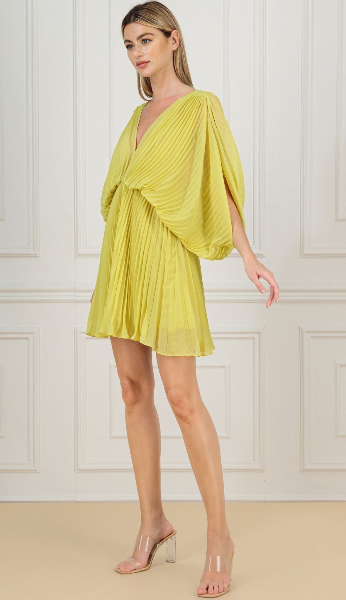 KAIANE DESIGNS - Butterfly Mini Dress | Yellow at DOORS NYC