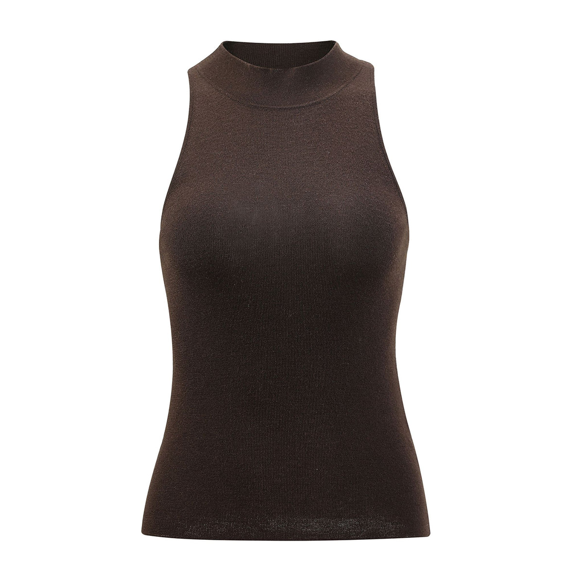 NUAJE NUAJE - Wool-silk Knit Tank | Brown, buy at DOORS NYC