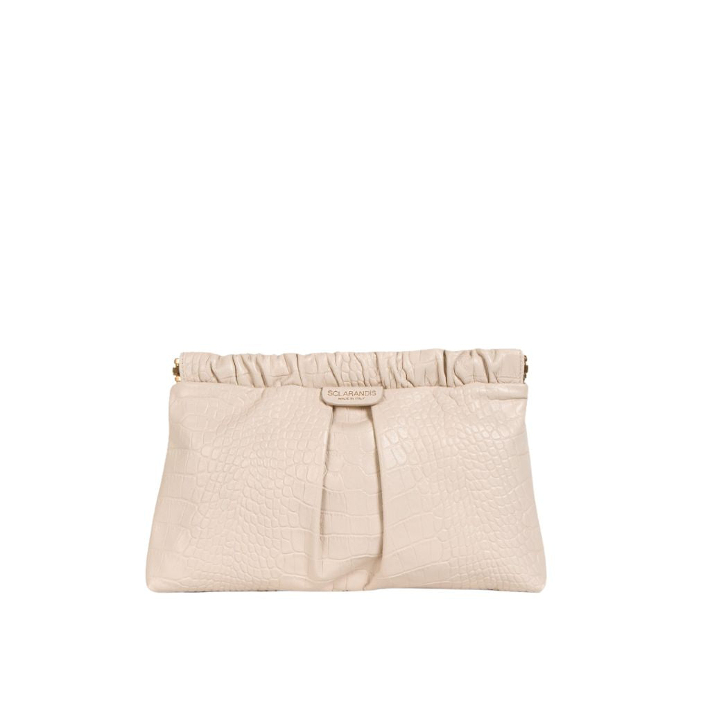 SCLARANDIS - Woven Leather Clutch Bag, buy at DOORS NYC
