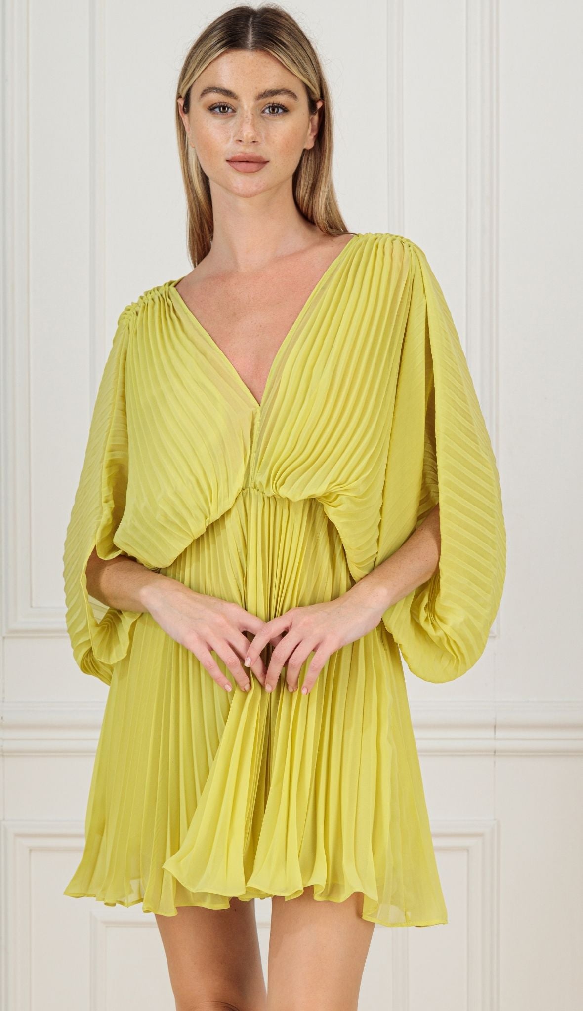 KAIANE DESIGNS - Butterfly Mini Dress | Yellow at DOORS NYC