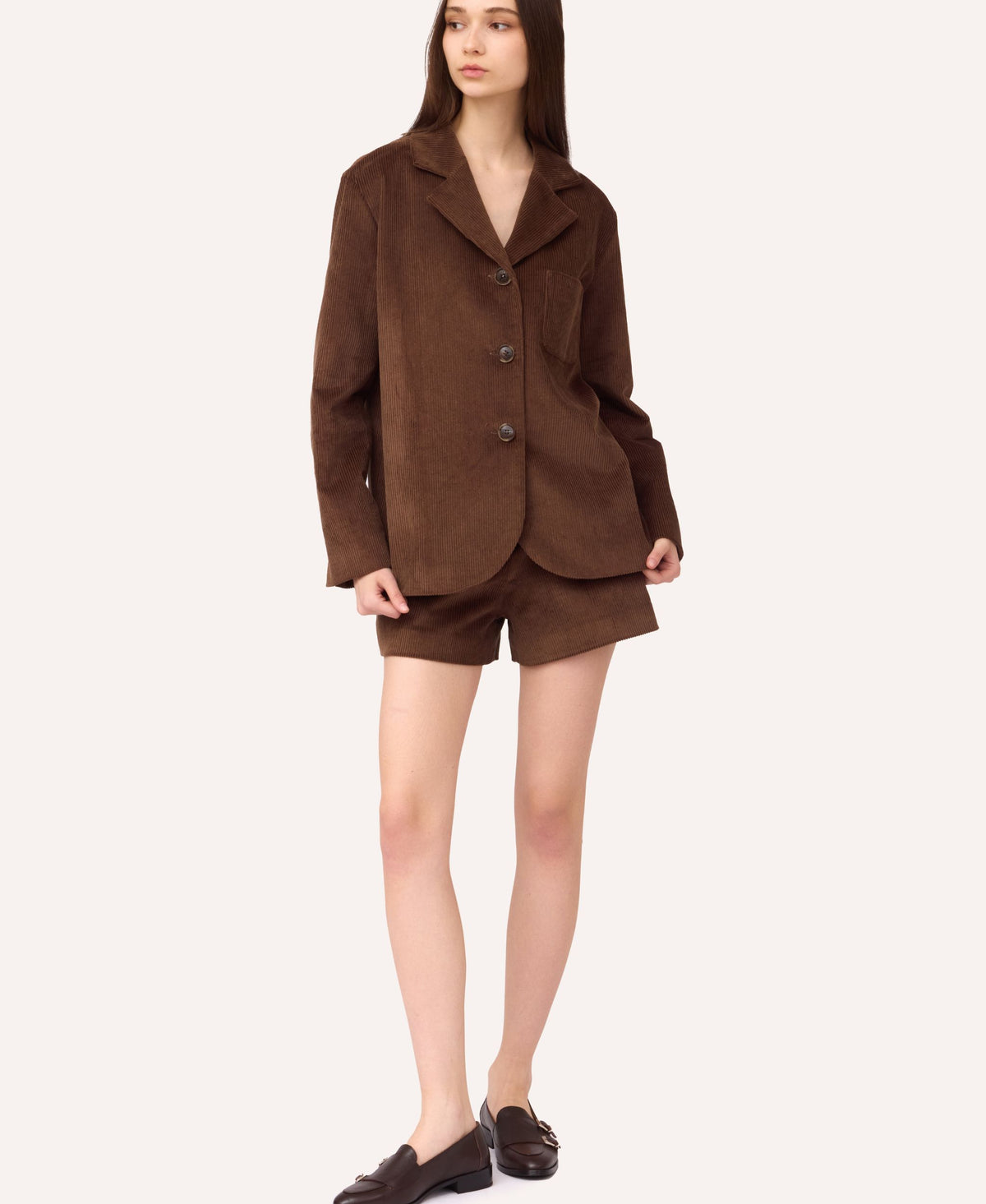 SOTROPA - BVelvet Shorts | Brown, buy at DOORS NYC